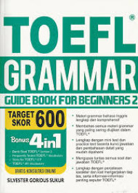 Image of Toefl grammar guide for beginners : guide book for beginners 2